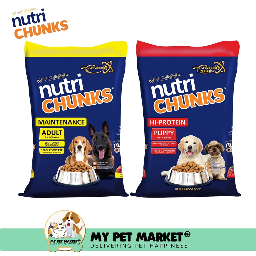 Nutri Chunks Dog Food for Adult and Puppy 1kg Shopee Philippines