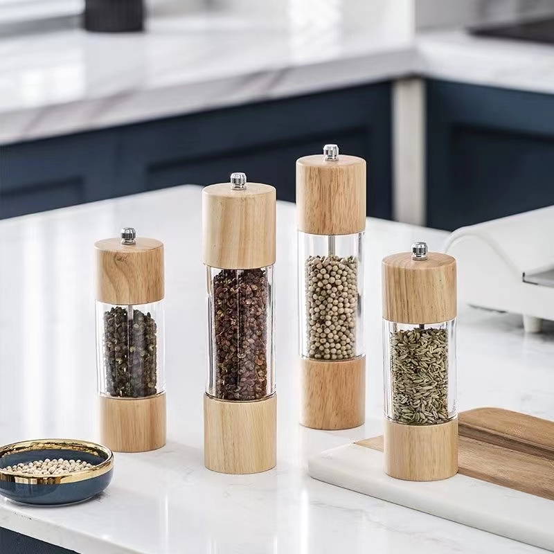 LS 8 inch grinder bottle manual salt pepper mill grinder Mueller spice