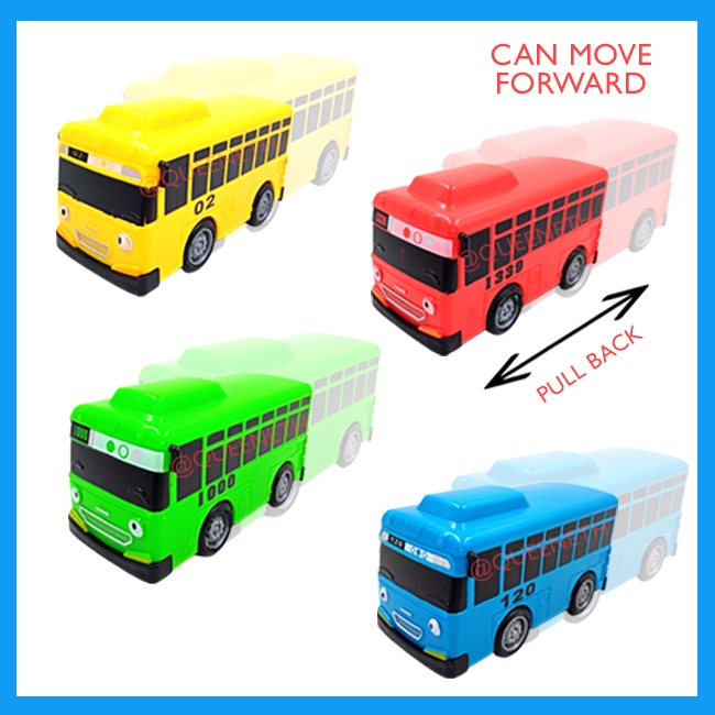 The Little Bus 4 In 1 Playset Pull Back Kids Toys Small Tayo Bus 4 In 1 Bus Car（hot） #2