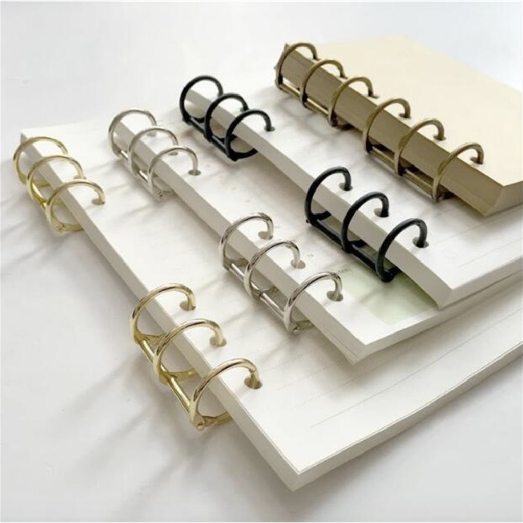 3 Rings Metal Loose Leaf Ring Binder Hinged Ring Binding Rings Calendar