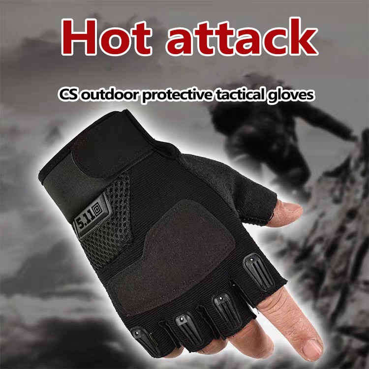 5 finger half gloves