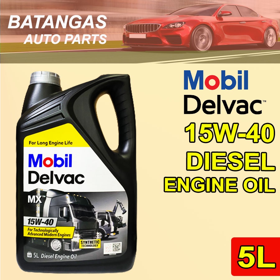 Mobil Delvac Mx 15w 40 Diesel Engine Oil 5liters Shopee Philippines