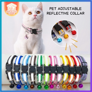 Cat Collars reflective Dog Collar adjustable collar With Bell
