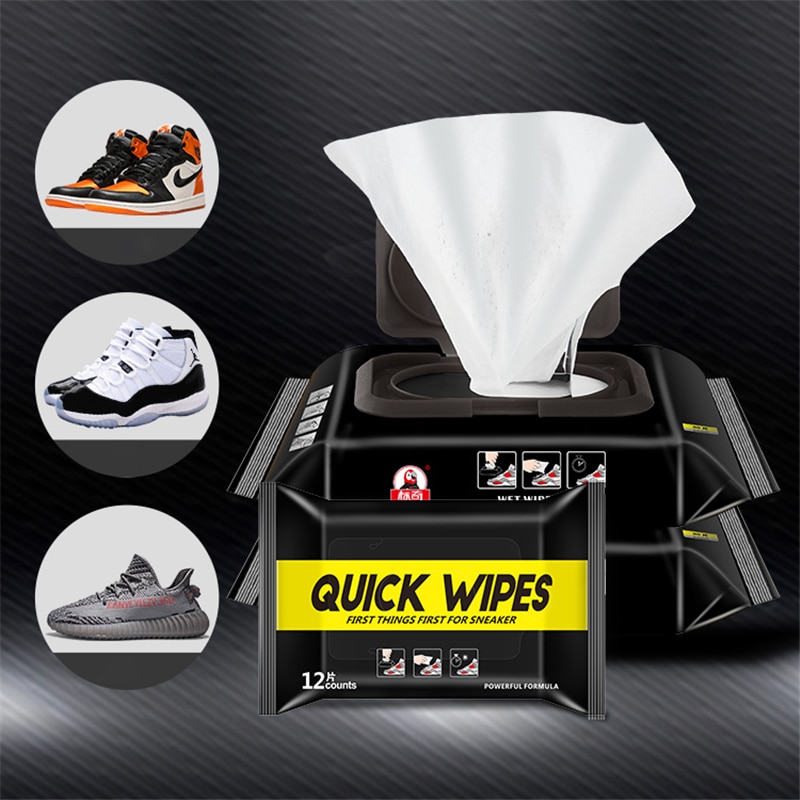 Travel Quick Clean Sneaker Disposable Cleaning Wet Wipes White Shoes Artifact 