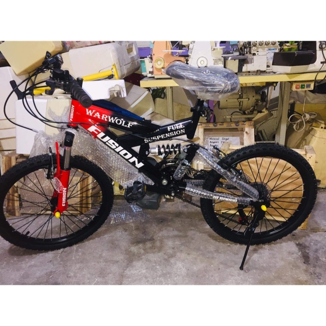 mini full suspension mountain bike