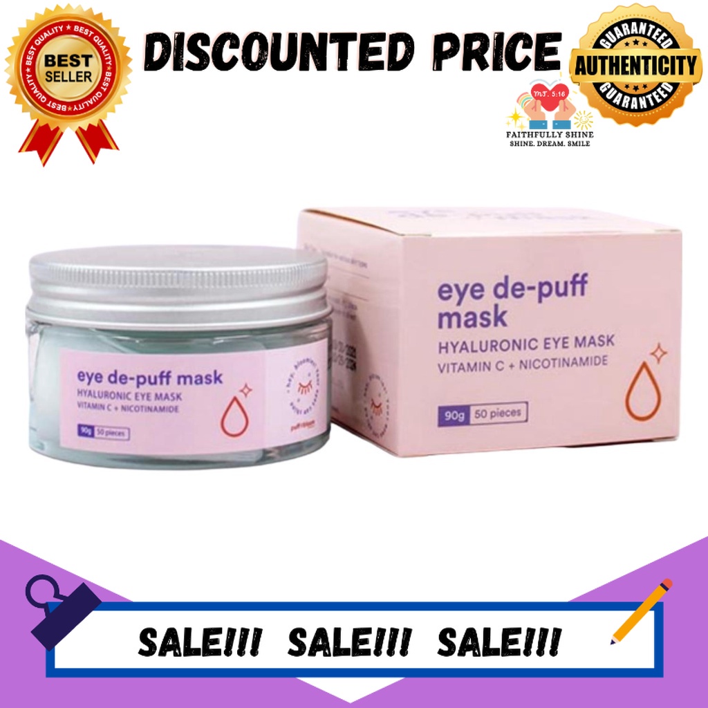 Puff And Bloom Eye De Puff Mask Hyaluronic Eye Mask Eyebags Remover Whitening Shopee Philippines