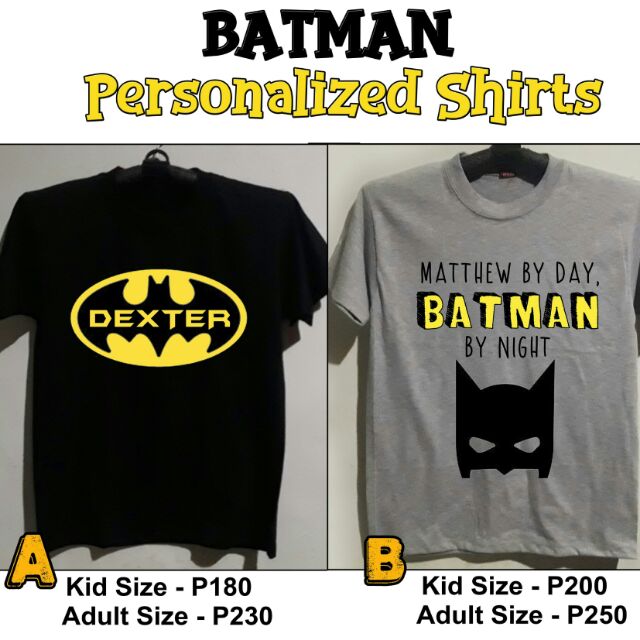 personalized batman shirt