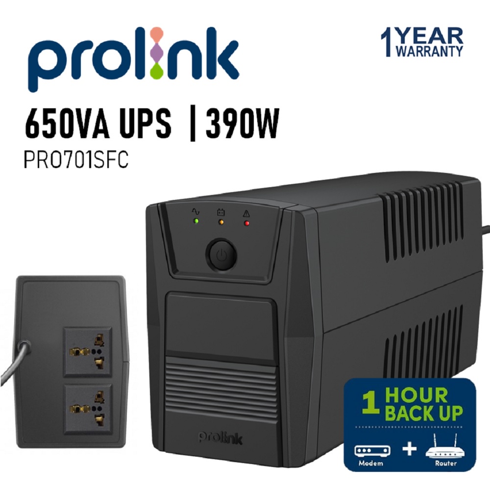 PROLINK PRO701SFC 650VA Power Supply SuperFast Charging Line