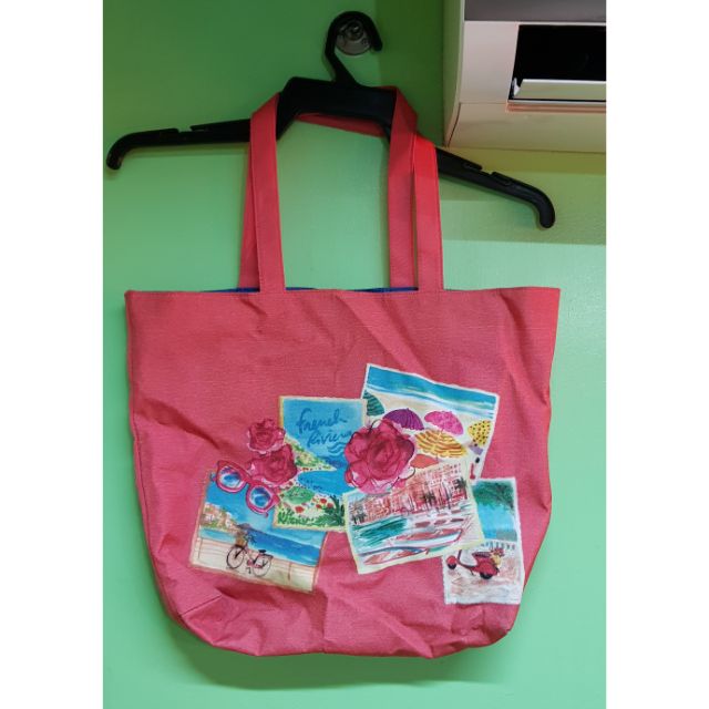 lancome pink tote bag