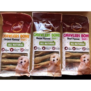 GNAWLERS BONE TREATS BACON, CHICKEN, BEEF AND CHEESE FLAVORS