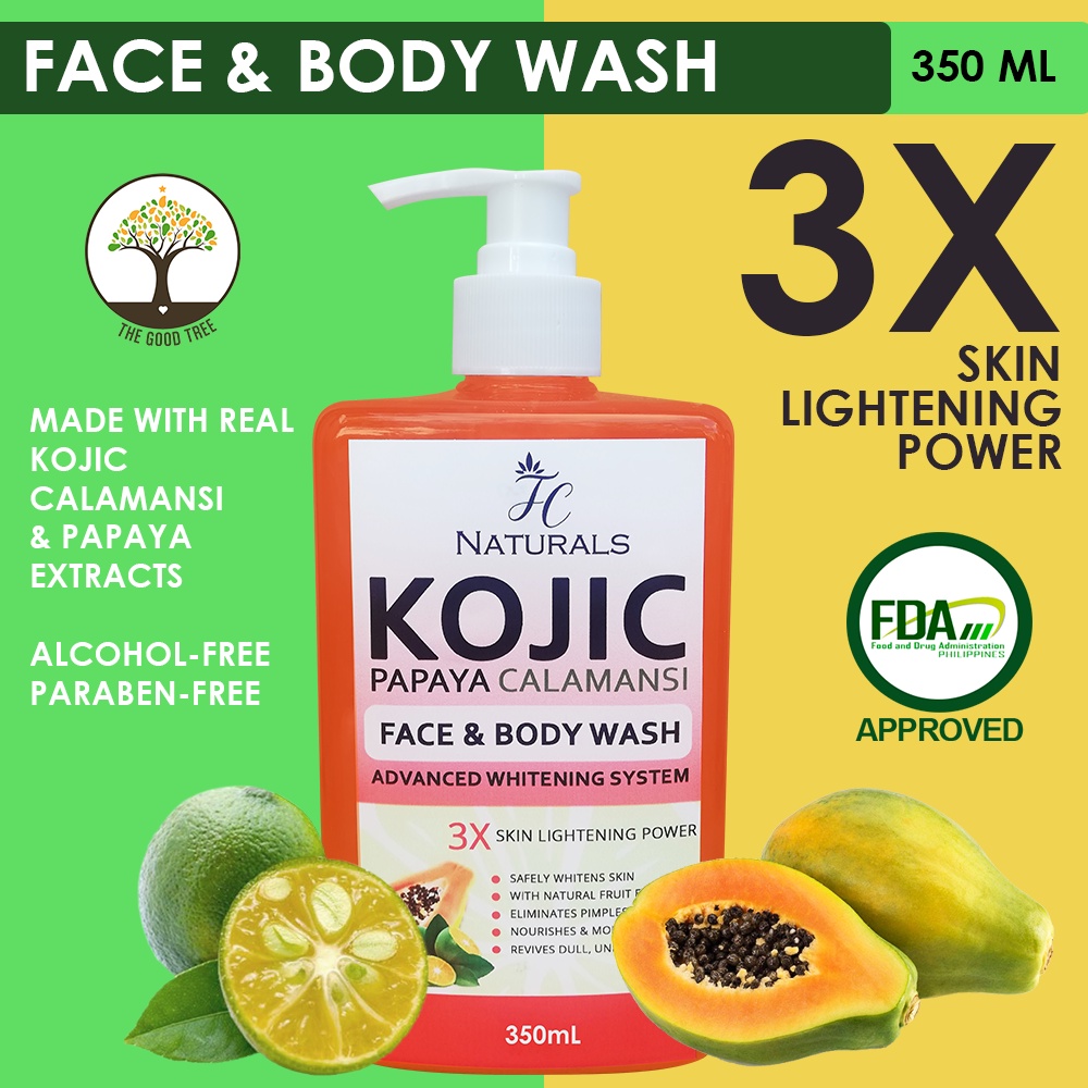 Whitening Kojic Calamansi Papaya Face & Body Wash 350ml Kojicmansi