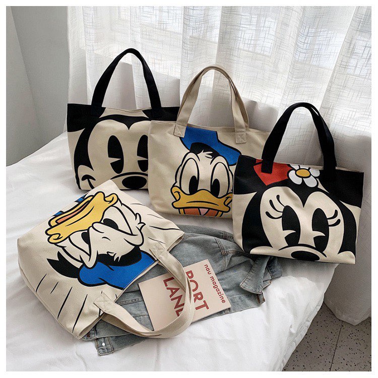 Night Cap New style Tote Bag Mickey Mouse and Donald Duck Bag | Shopee ...