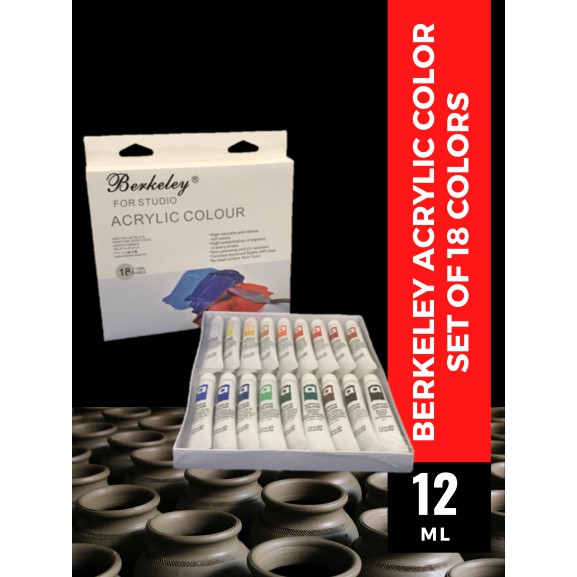 BERKELEY Acrylic Colors 18 tubes / 12 mL (Paint, Painting, Art, Colours