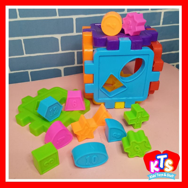 Kts Toys Square Shapes 12 Shapes With Number Educational Toys For Babies Toys For Kids Toys Shopee Philippines