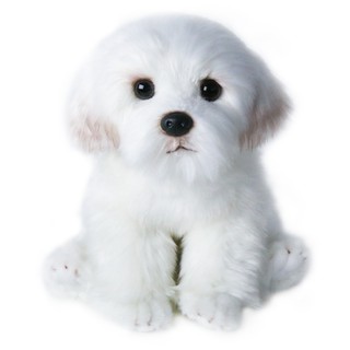 24cm Cute Small White Bichon Frise Stuffed Dog Plush Toy Simulation Pet Fluffy Baby Doll Birthday Ch Shopee Philippines