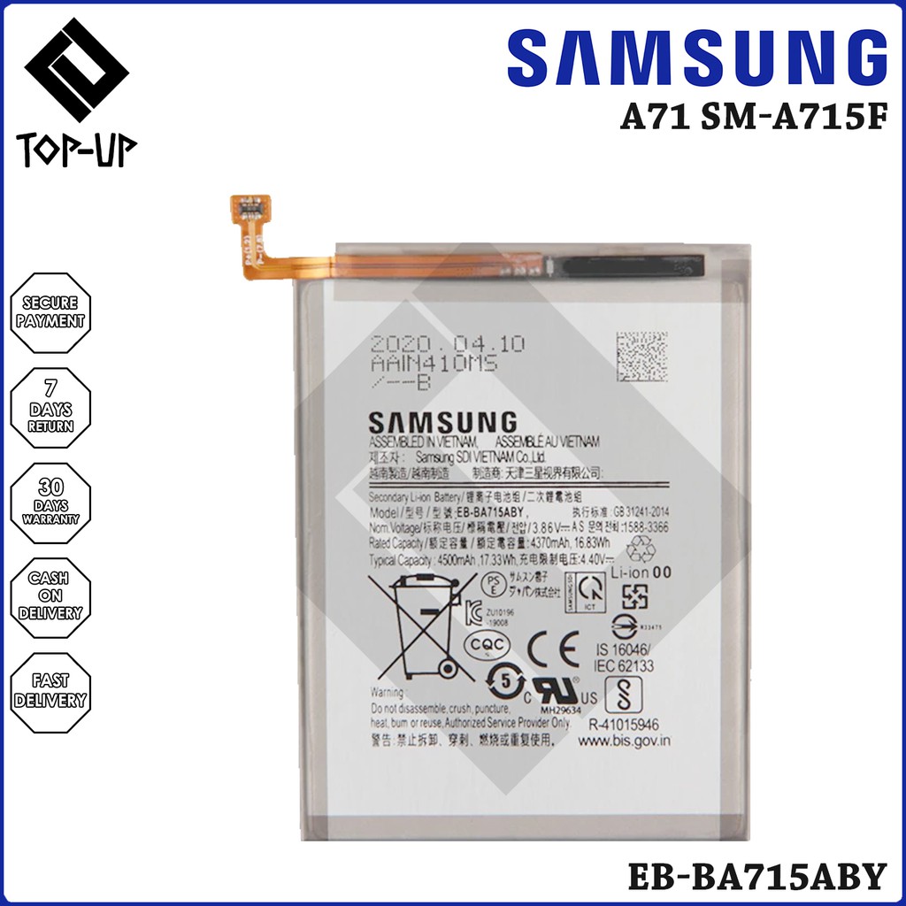 Original Samsung Galaxy A71 A715 SM-A715F/DS SM-A7160 SM-A715F A715F ...