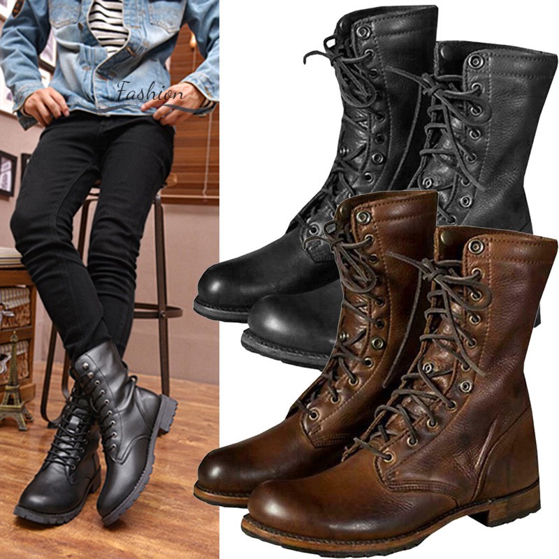 mens motorcycle ankle boots