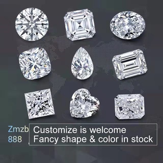 1~5carats Fancy cut  DEF Color Moissanite Loose Stone VVS Clarity With GRA Certificate