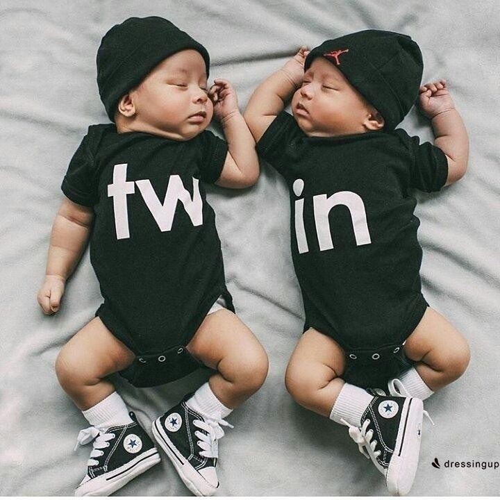 Twins Boy Girl Baby Toddler Infant Cute Romper Shopee Philippines