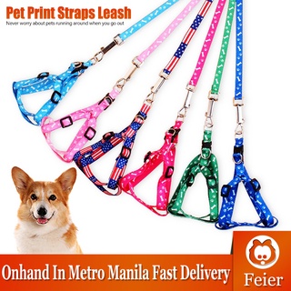 【Ready stock】Pet leash Adjustable Nylon dog Leash cat Adjustable Puppy Breast-band Dog Accessories