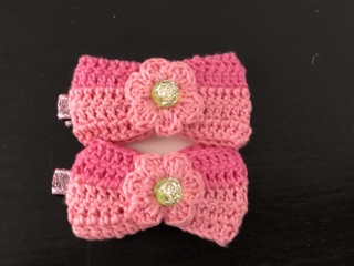 Crochet flower hairclip for girls, kids and ladies #2