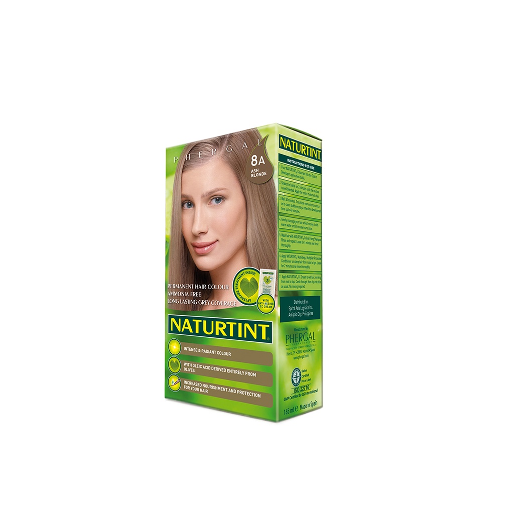 Naturtint Natural Permanent Hair Color 8a Ash Blondeki 