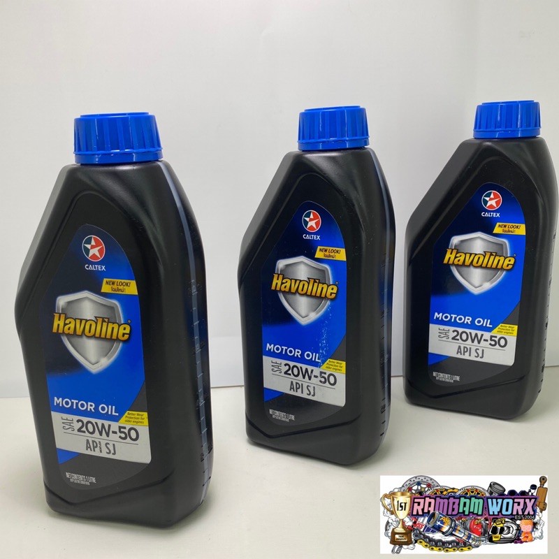 Havoline Motorcycle Oil SAE 20W50 1 Liter Shopee Philippines