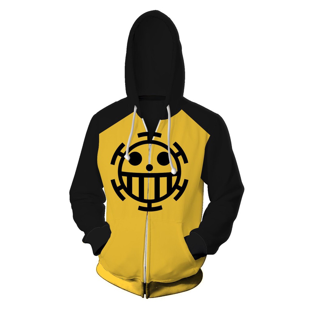 Anime One Piece Trafalgar Law Hoodie Cosplay Costume Sweater Shopee Philippines