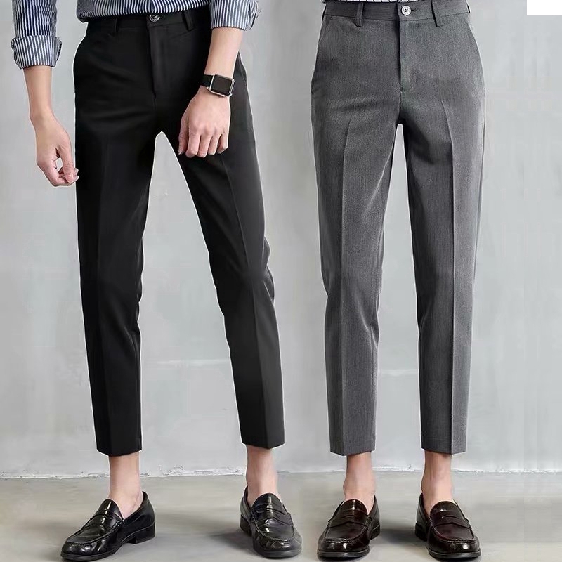 cropped suit trousers mens