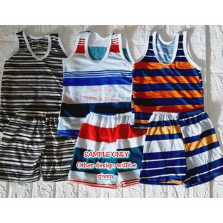 BARGAIN  SANDO and SHORT TERNO COTTON BOY GIRL (1pair)