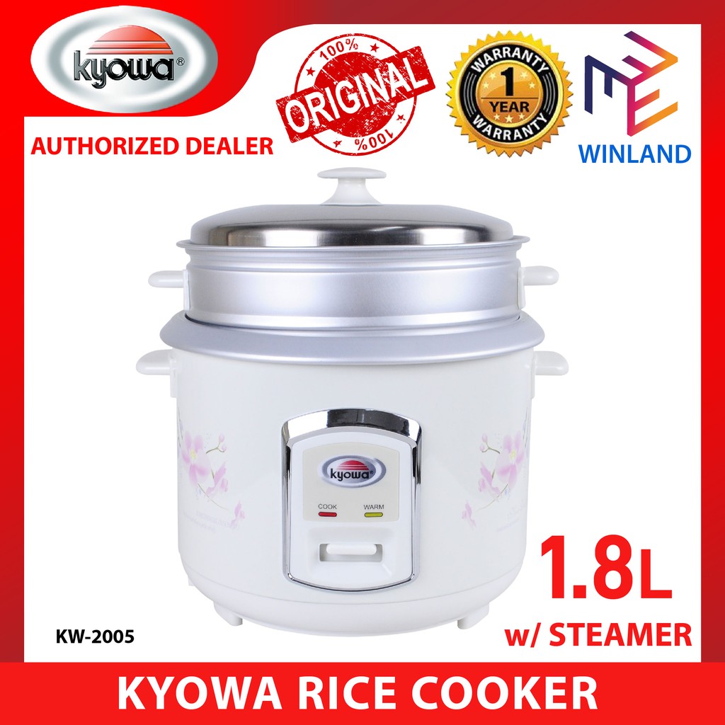 Kyowa Original Rice Cooker w/ Steamer 1.8L KW2005 *WINLAND* Shopee