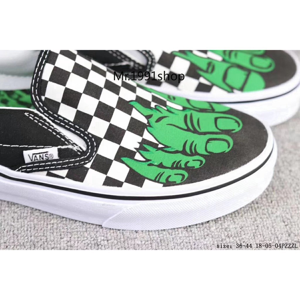 vans checkerboard hulk