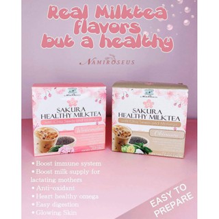 Namiroseus Sakura Healthy MILKTEA with Chia Seeds and Moringa