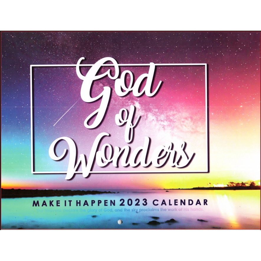 PCBS Make It Happen Calendar 2023 (Scripture Text Wall Calendar) with
