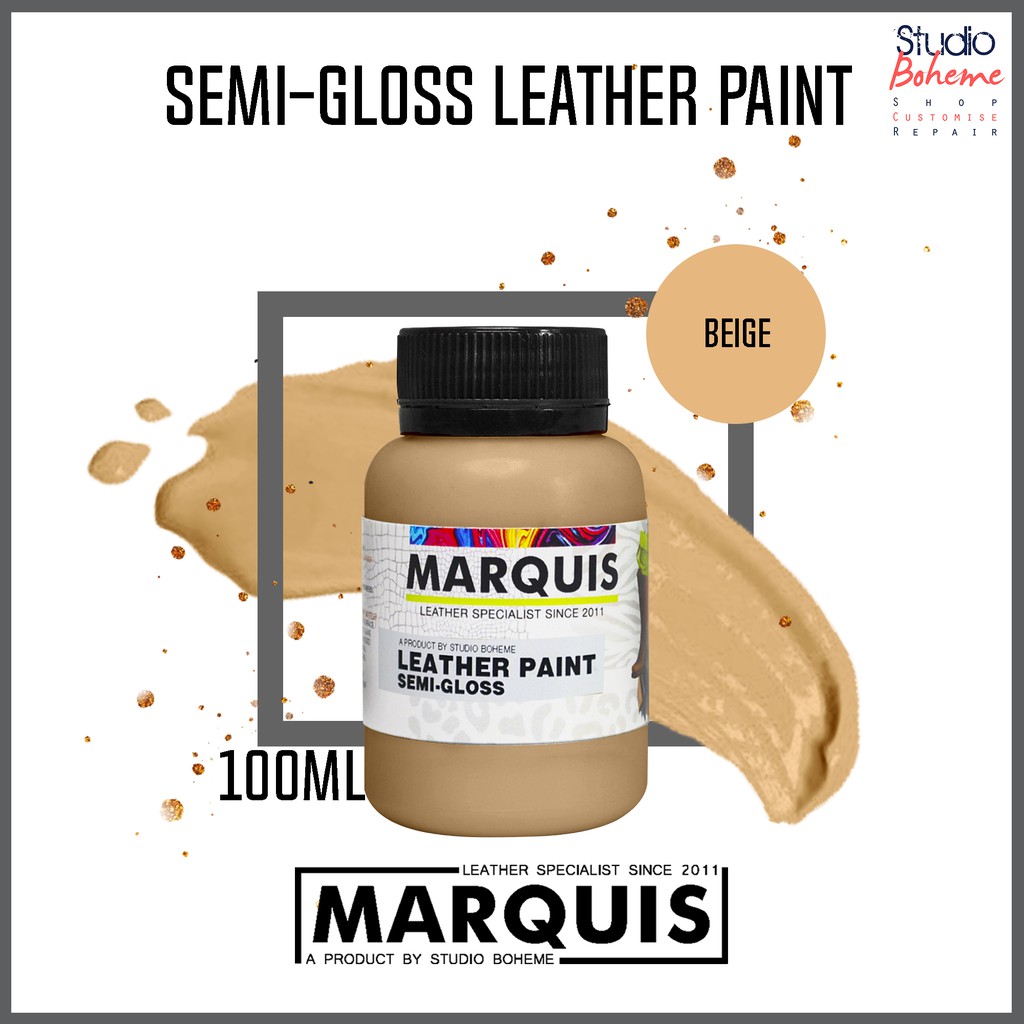 beige leather paint