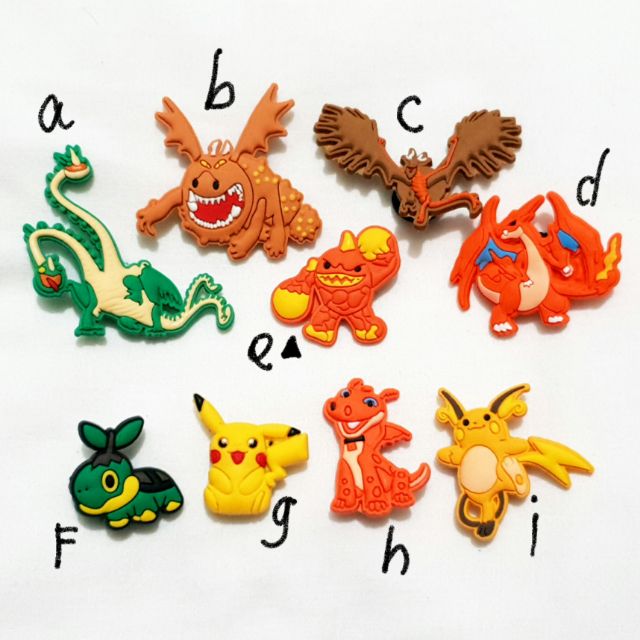 crocs pokemon charms