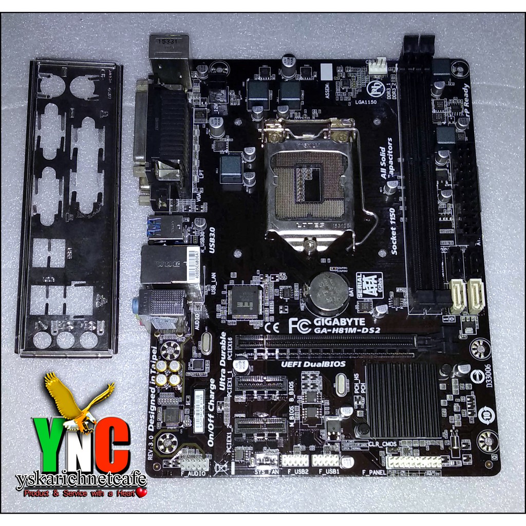 Gigabyte H81MDS2 socket 1150 4th Gen Intel Motherboard rev. 3.0