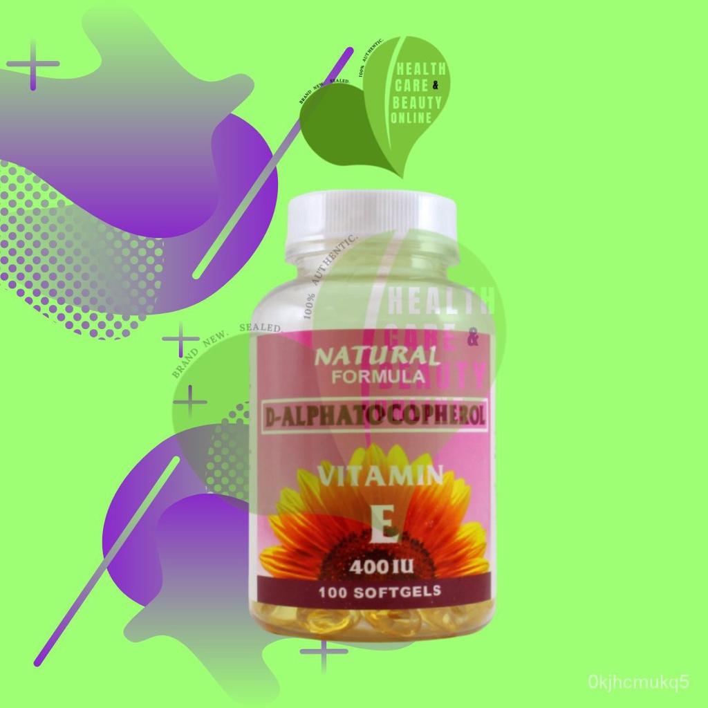 Natural Formula VITAMIN E (dalphatocopherol), 400 IU 100 softgels