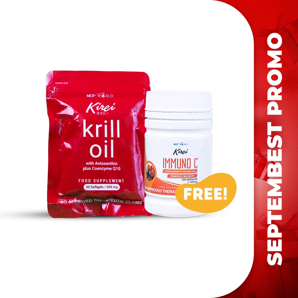 Kirei Krill Oil with Astaxanthin plus Coenzyme Q10 (550mg x 30softgels