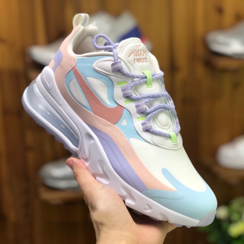 Nike Air Max 270 React Running Shoes For Women Men Pink Blue Inspired Shopee Philippines