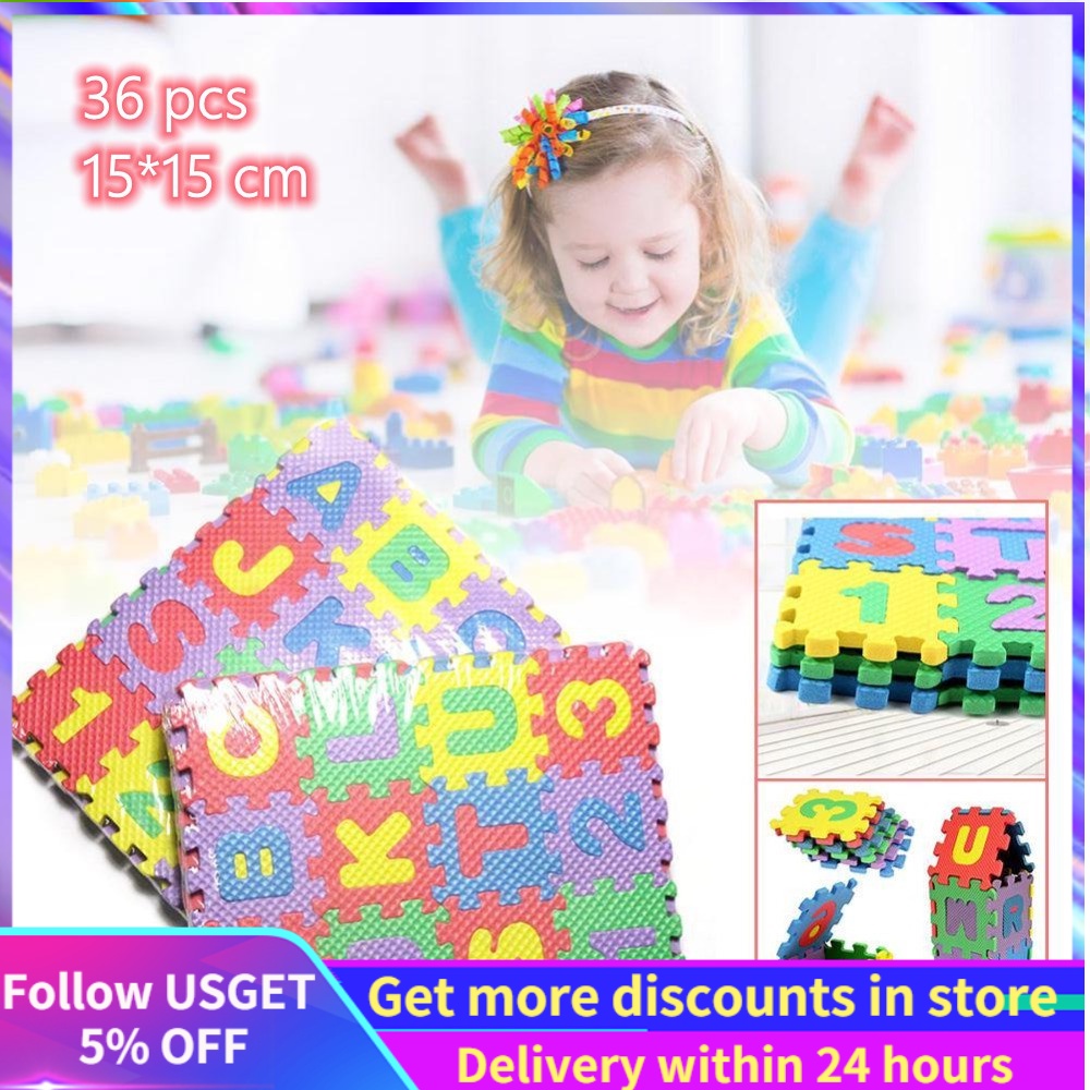 Number Alphabet Baby Play Mat Crawling Rubber Mat Educational Toy Gift ...