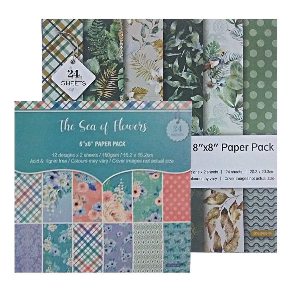 Scrapbooking, Paper Pack by 24s, Assorted Design Shopee Philippines