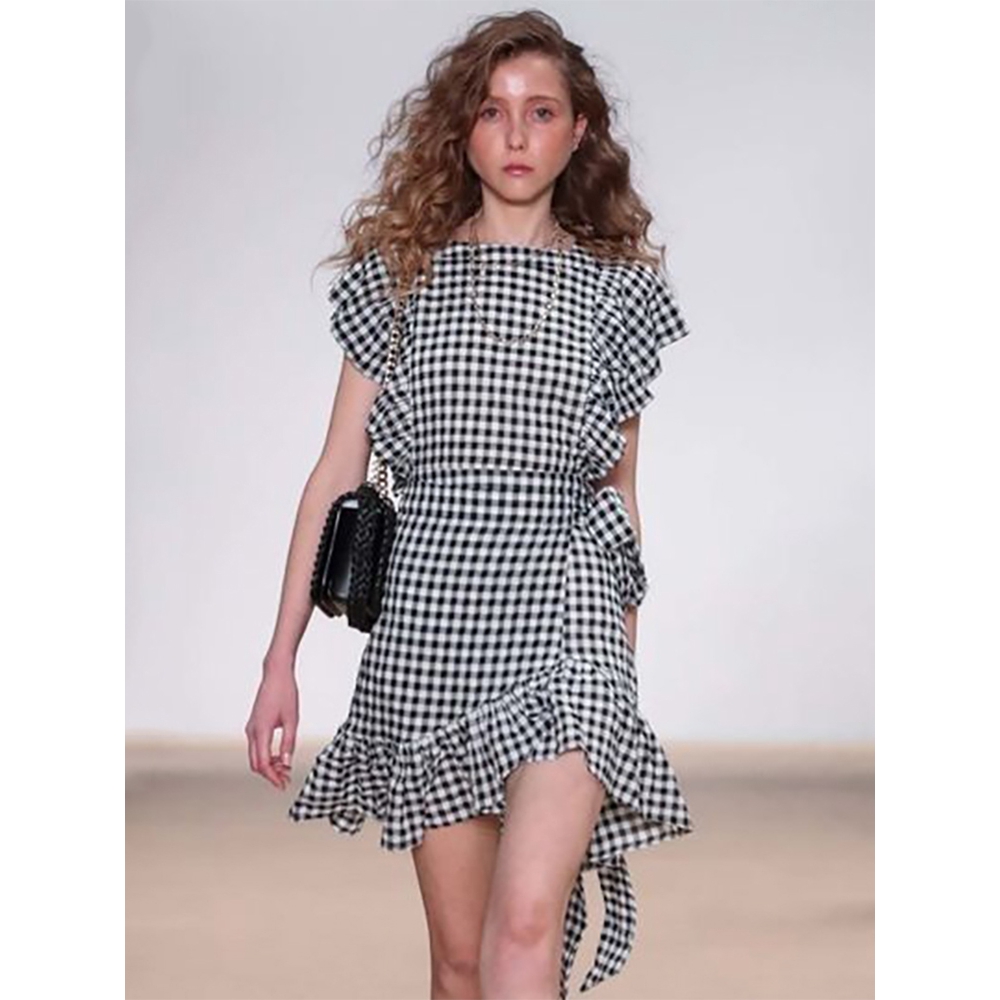 black and white sundress