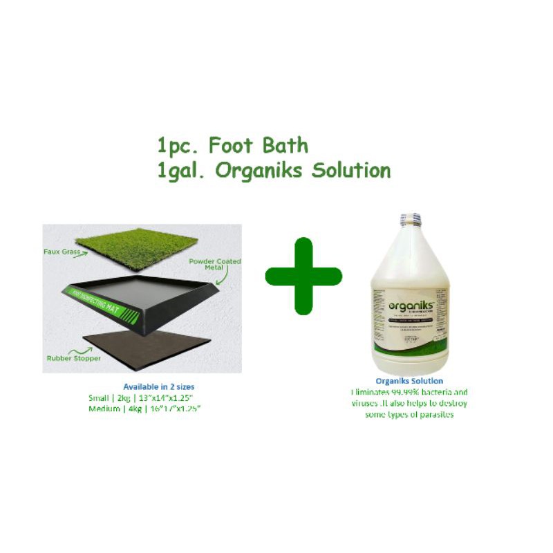 Foot Bath with Organiks Chlorine Dioxide Solution Shopee Philippines