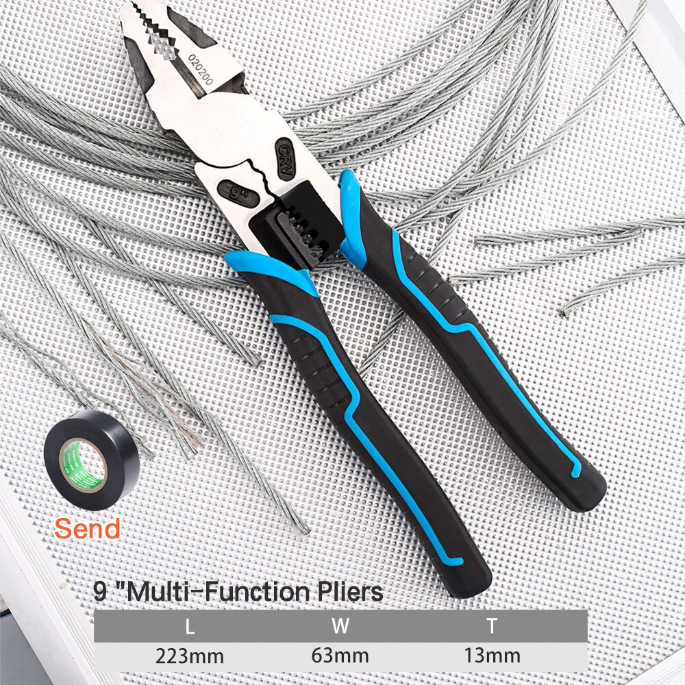 Details about   Stripper Crimper Multifunctional Universal Diagonal Pliers Needle Nose Pliers 