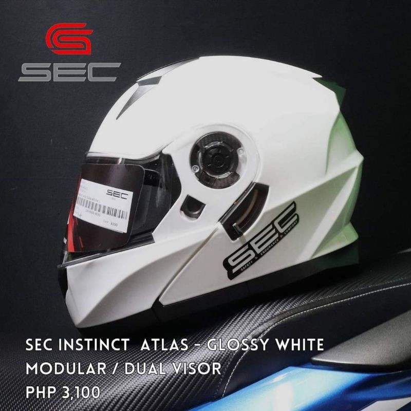 Sec Instinct Modular Dual Visor Helmet | Shopee Philippines