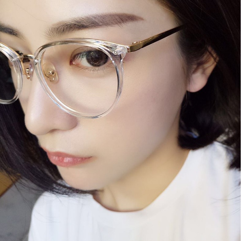 large frame clear glasses