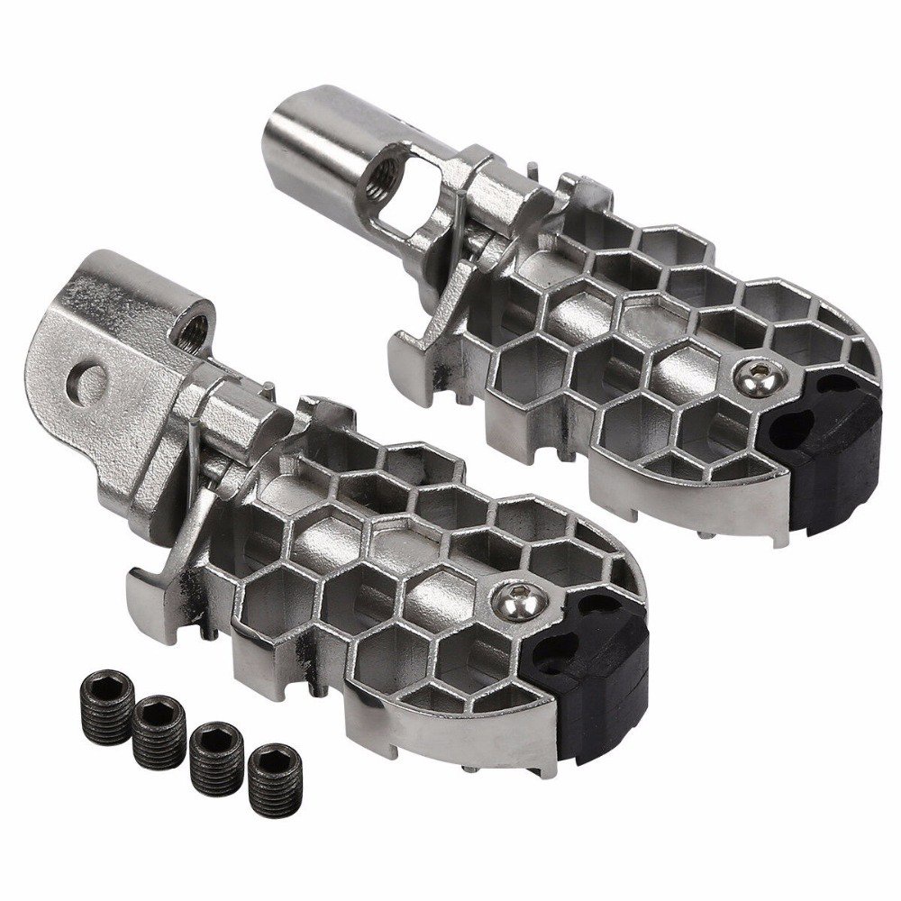 COD moto Motorcycle Stainless Steel Front Foot Pegs Footrests For BMW