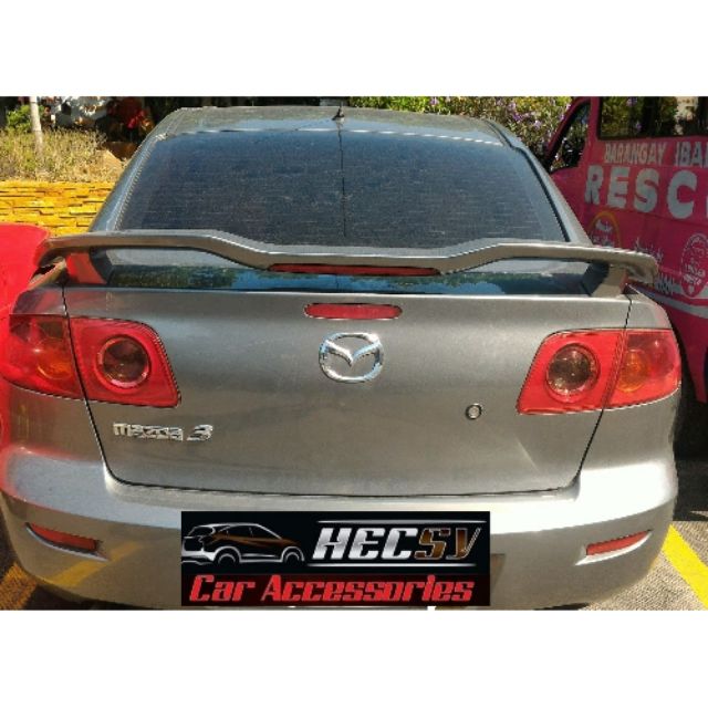 Mazda 3 sedan Spoiler Matte Black Shopee Philippines