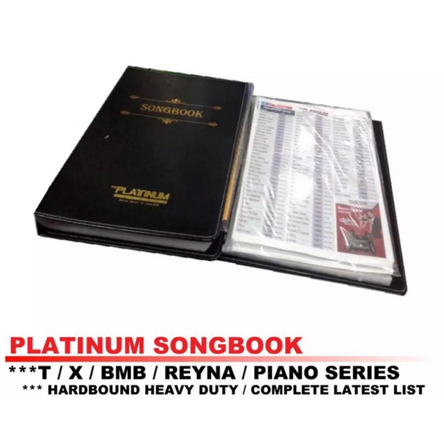 PLATINUM songbook w/songlist Shopee Philippines
